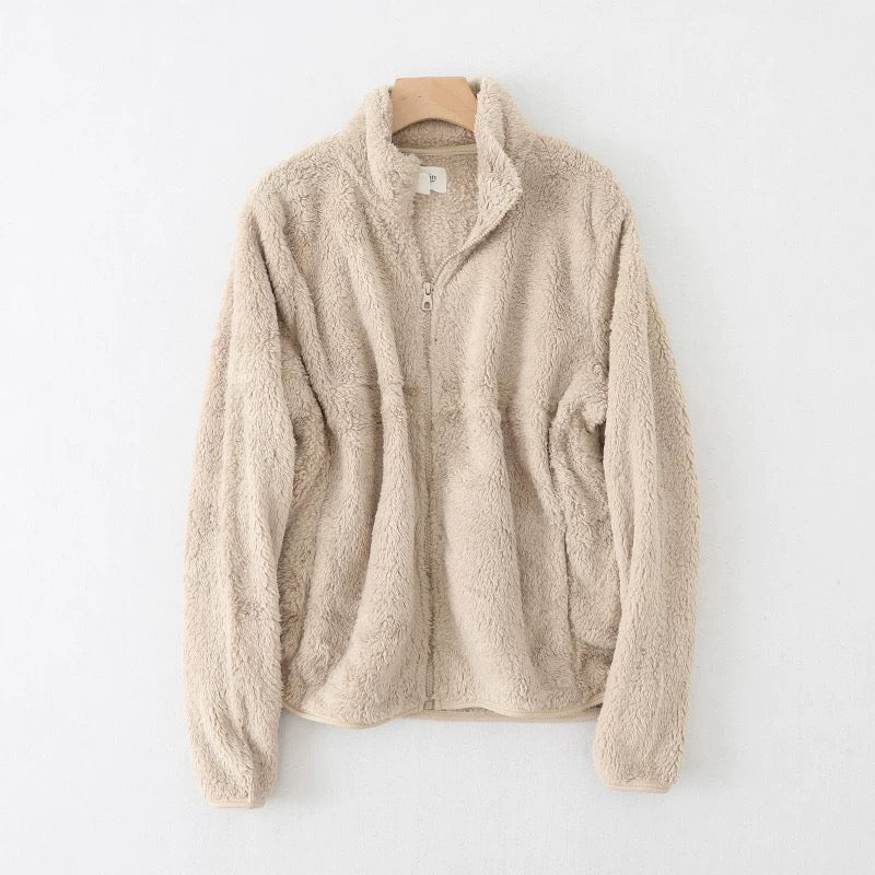 Chaqueta para exterior de lana Polar de lana de doble cara de lana suave y calidez